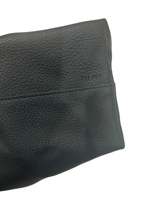 The Row - Isa - Classic Black Leather Shoulder Bag - Picture 3 of 7